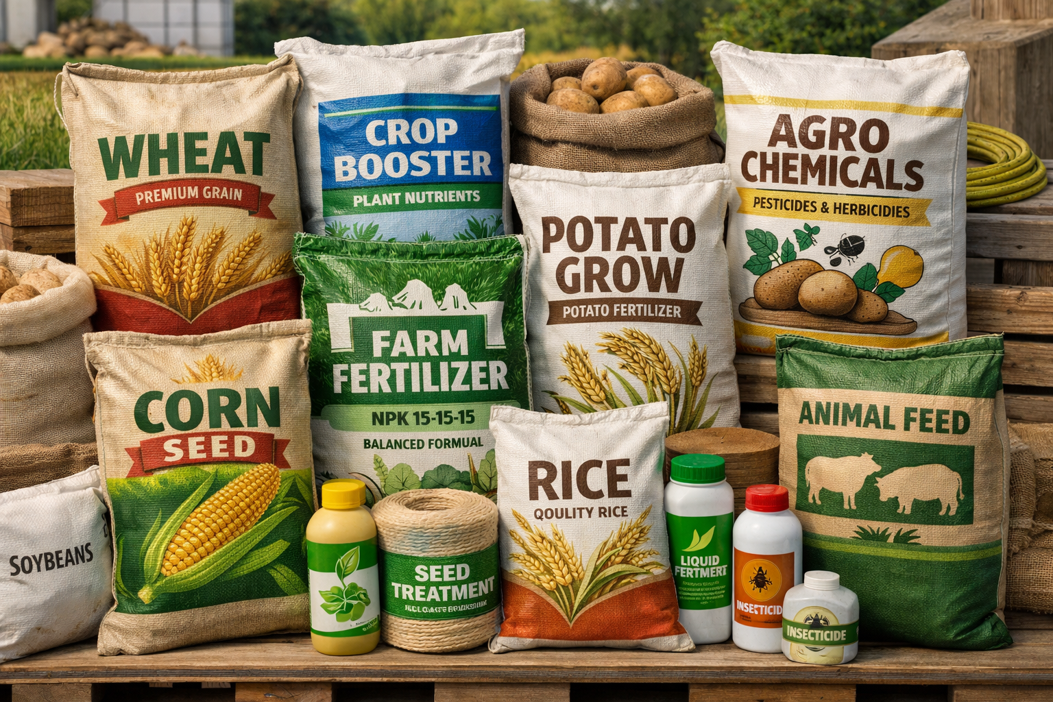 Woven sacks, grain bags, and agricultural logistics