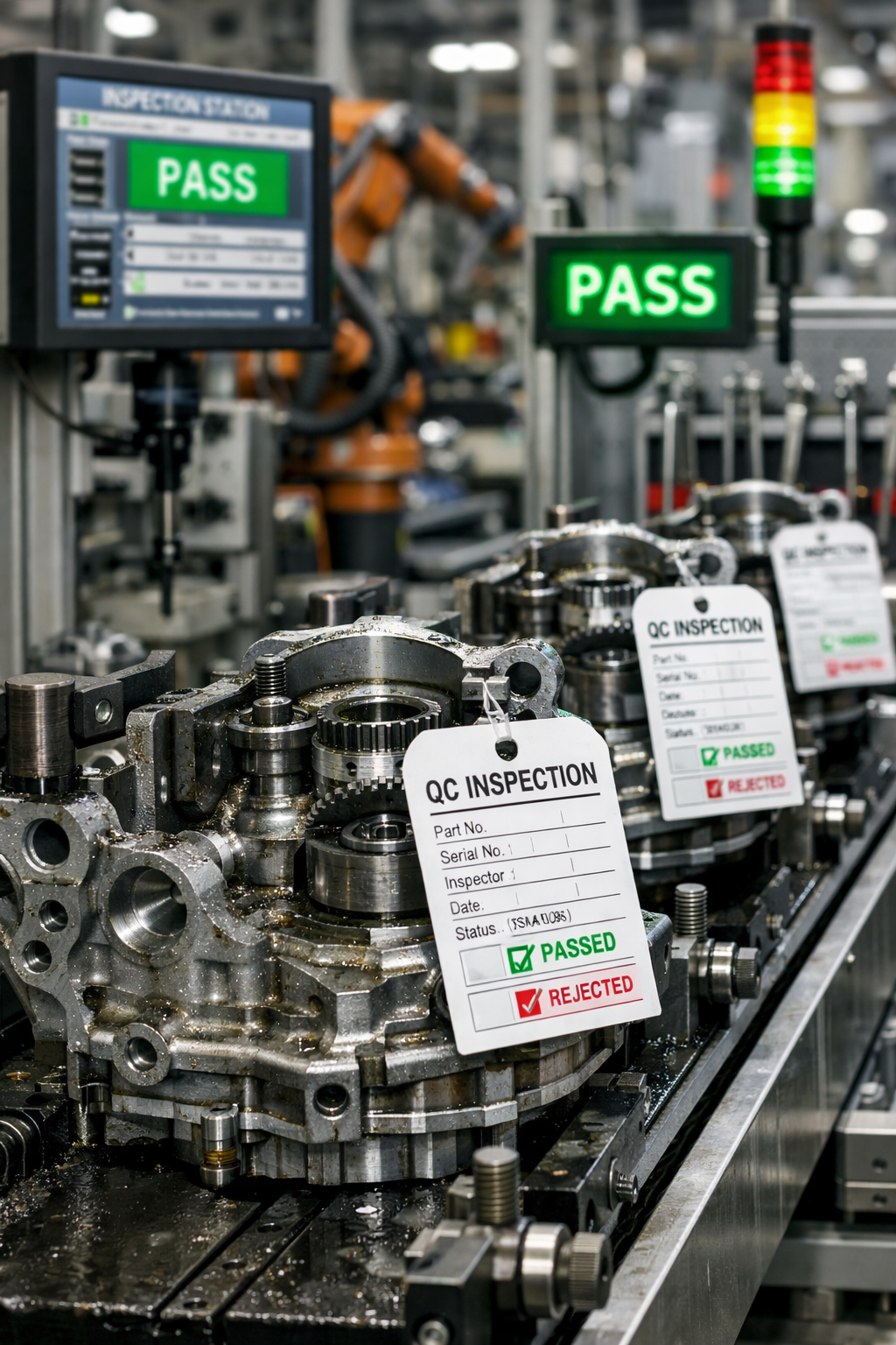 Oily components and manufacturing traceability