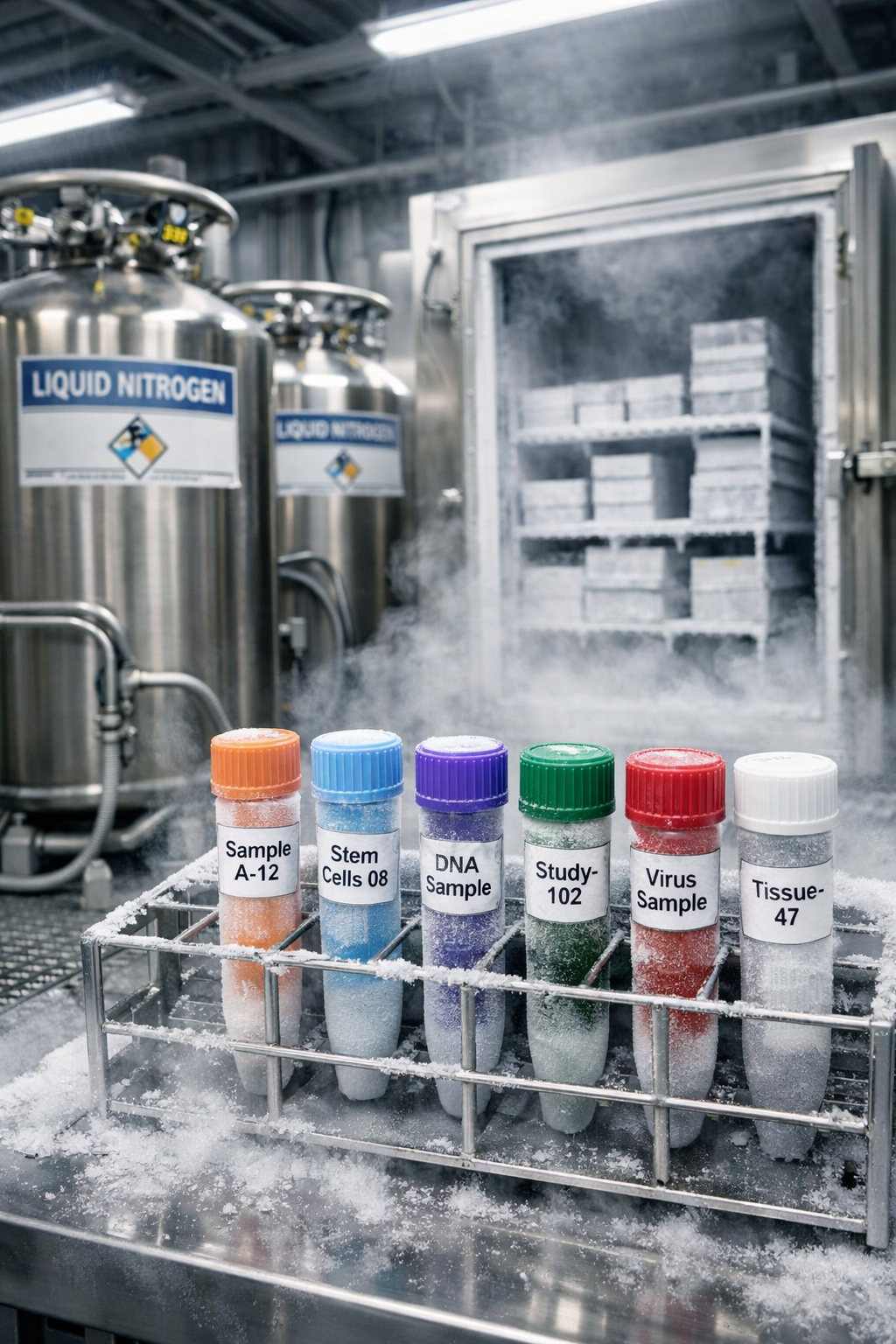 Cryogenic storage and laboratory sample management